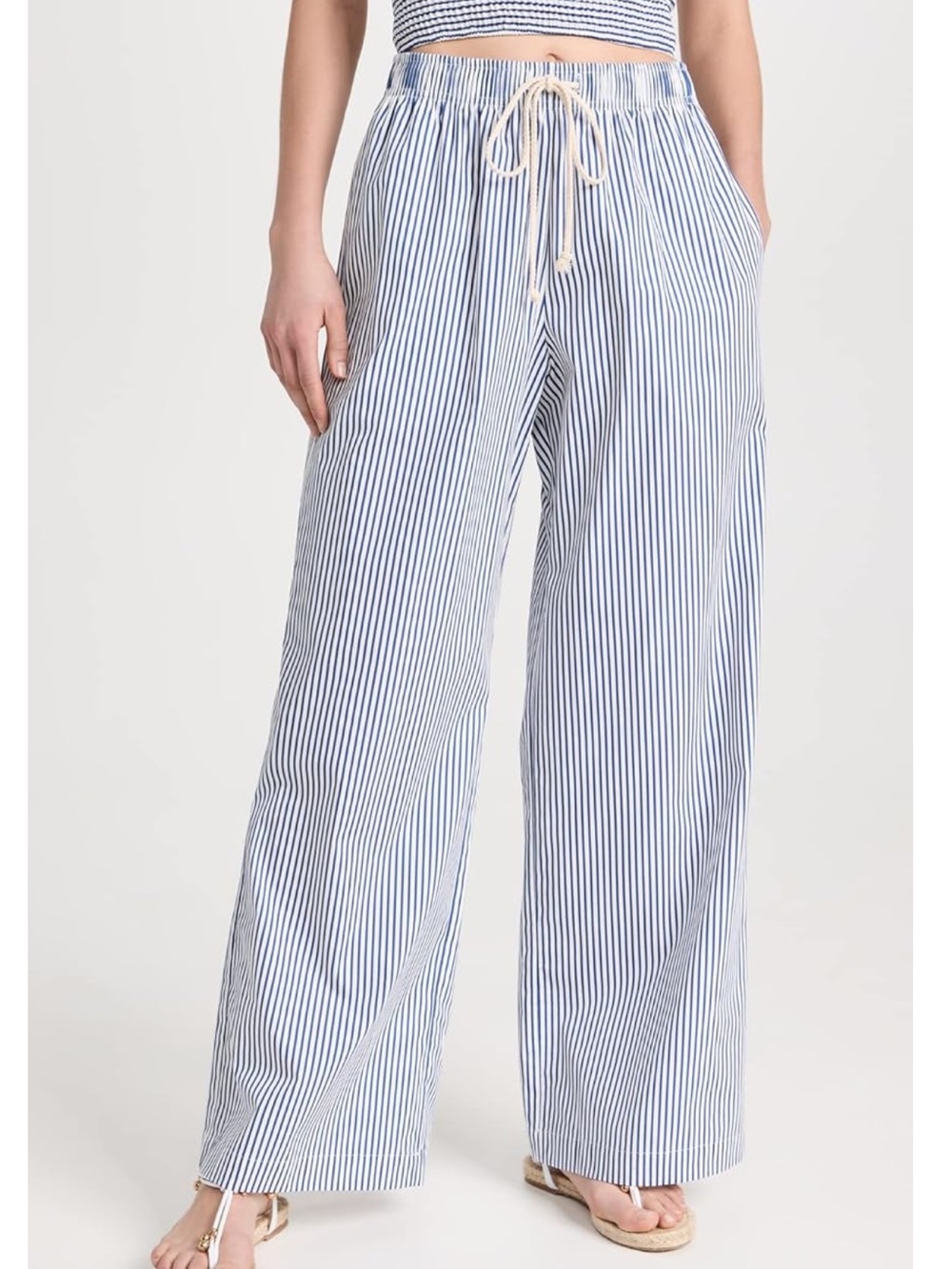 DONNI The Pop Wide-Leg Drawstring Pants